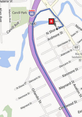 Map to GTCDC from I-95 South
